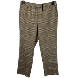Robert Louis Pants Brown/Cream Straight Leg Pull On in Size XL NWT